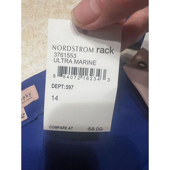 Philosophy Marine Blue Skirt Sz 14 NWT - Picture 4 of 8